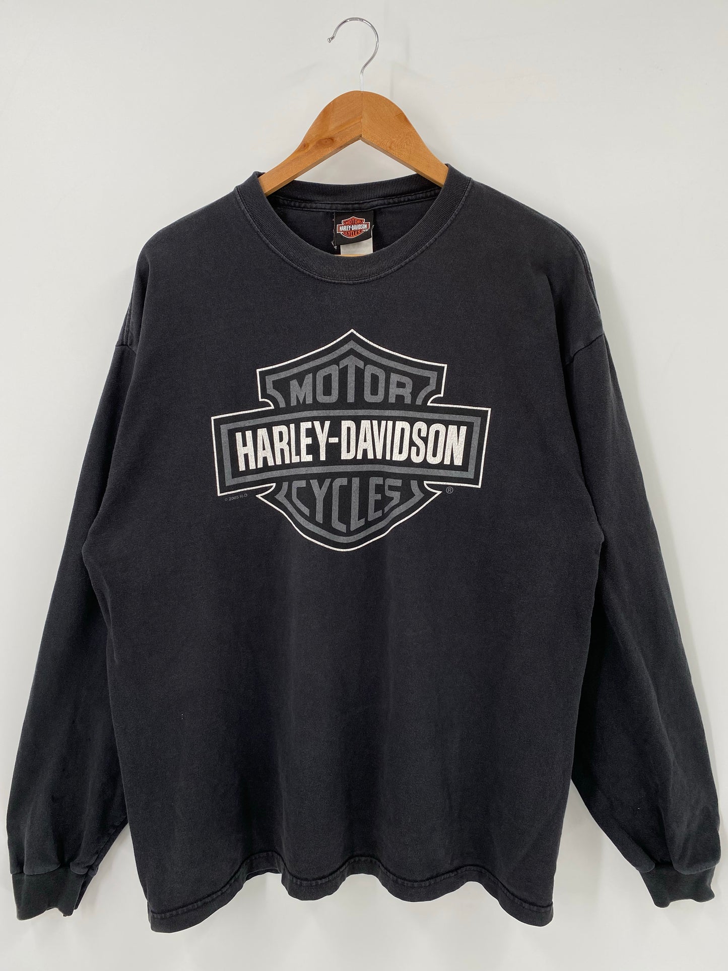 2005 HARLEY DAVIDSON Made in USA Size XL Vintage Long Sleeve T-Shirt / K4702
