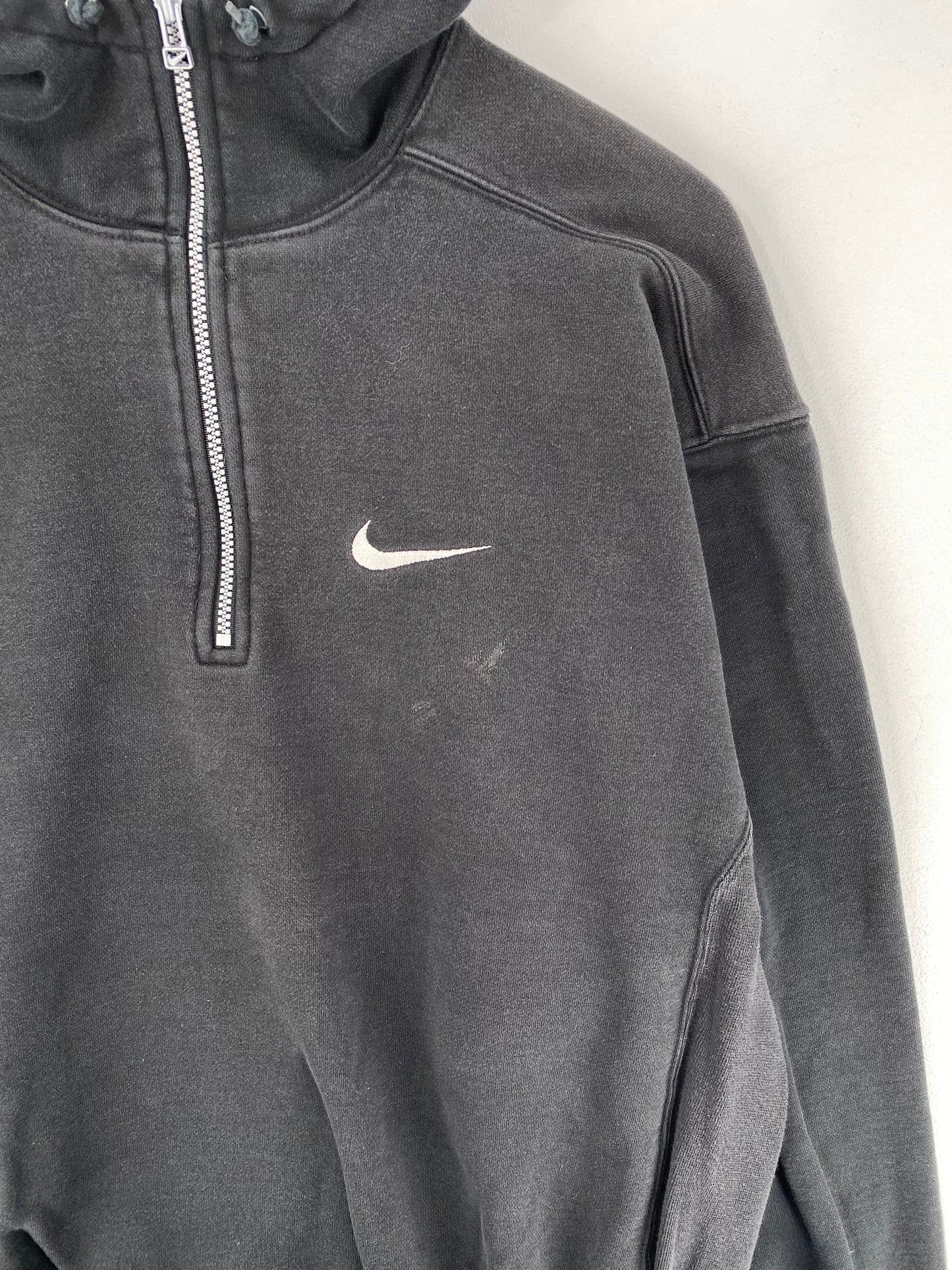 90’s NIKE Size M Vintage Half Zip Hoodie Sweat-shirt / E1398S