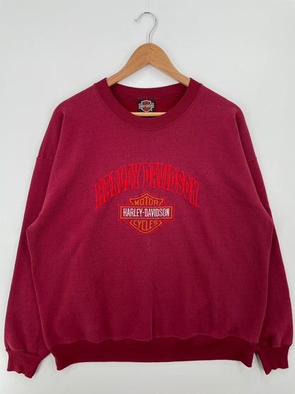 90’s HARLEY DAVIDSON Made in USA Size XL Sweat-Shirt / A8568