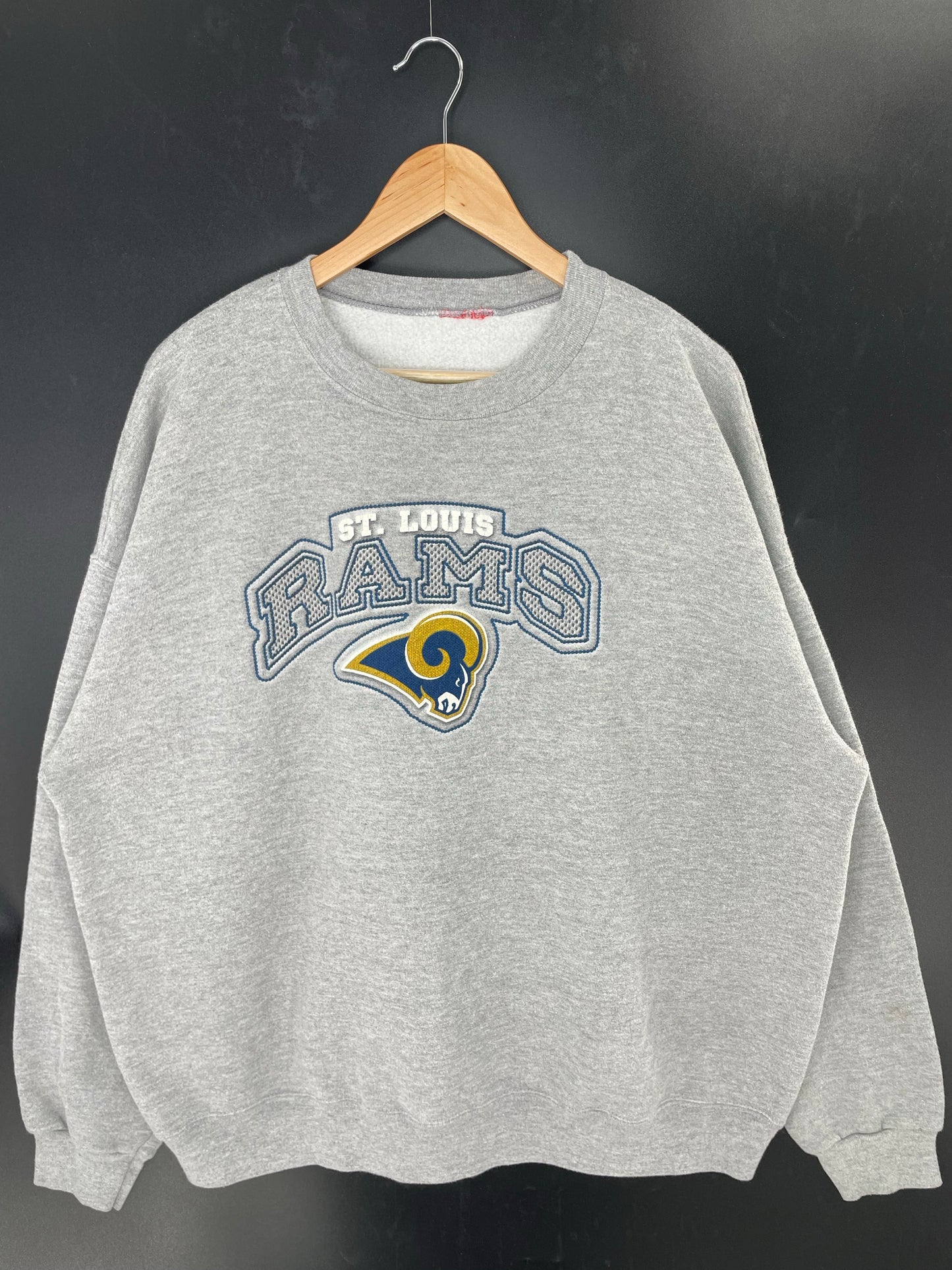 Vintage ST. LOUIS RAMS Size No Tag (Approx. L) NFL Sweat-Shirts/ K8476