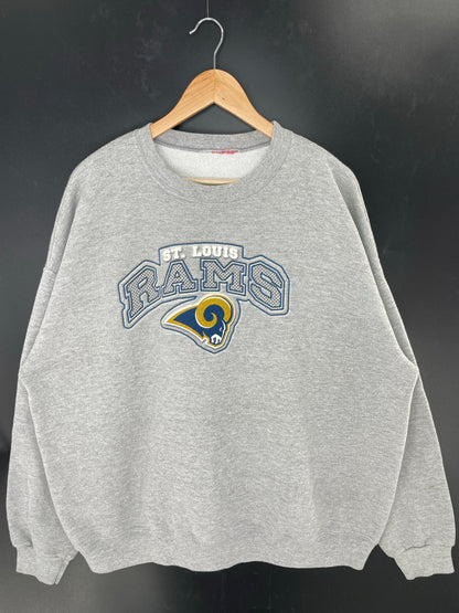 Vintage ST. LOUIS RAMS Size No Tag (Approx. L) NFL Sweat-Shirts/ K8476