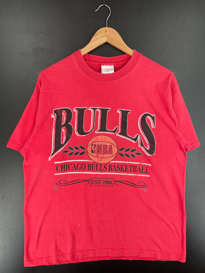 90's CHICAGO BULLS Made in USA Size XL Vintage NBA T-Shirt / E4910T