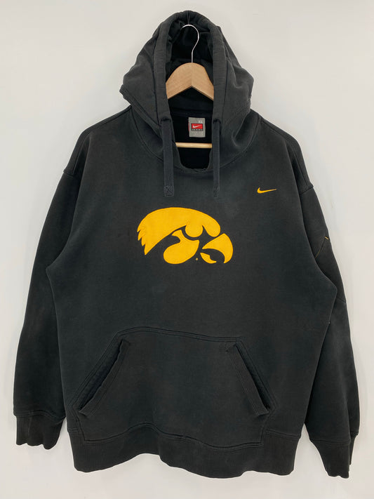 00' NIKE UNIVERSITY OF IOWA no Size XL Vintage Hoodie Sweat shirt / K7338