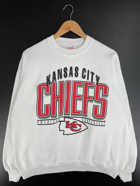 90’s KANSAS CITY CHIEFS Size XXL Vintage NFL Sweat-shirt / E2734S