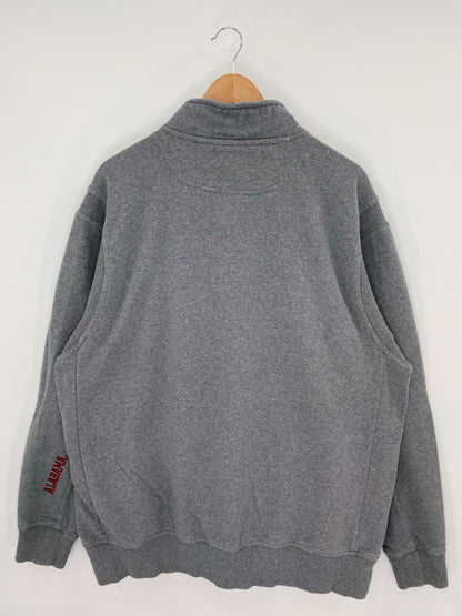 00' NIKE UNIVERSITY OF ALABAMA Size XL Vintage College Half Zip Sweat-shirt / K8625