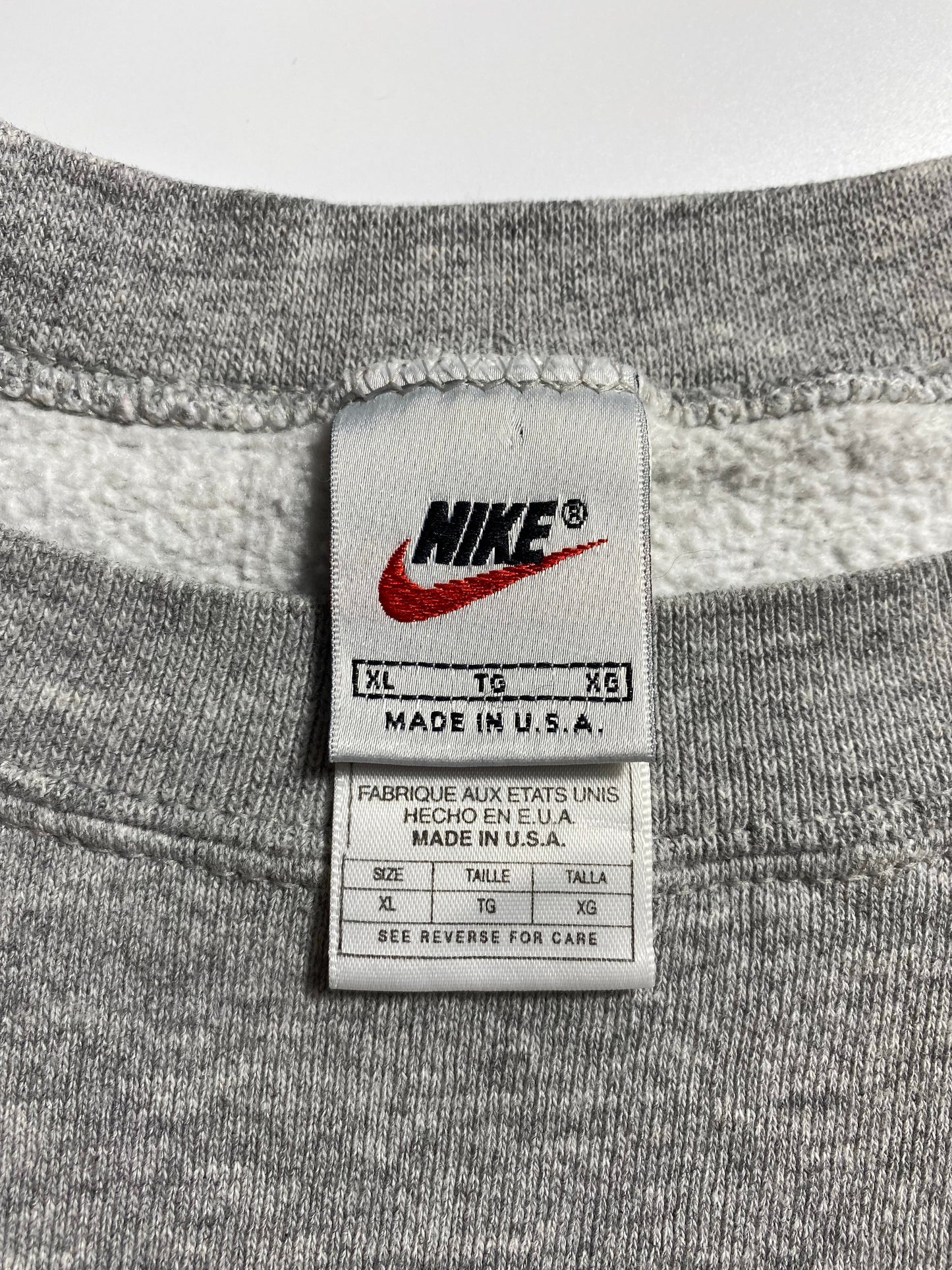 90’s NIKE MINI SWOOSH Made in USA Size XL Vintage Sweat-shirt / E2091S