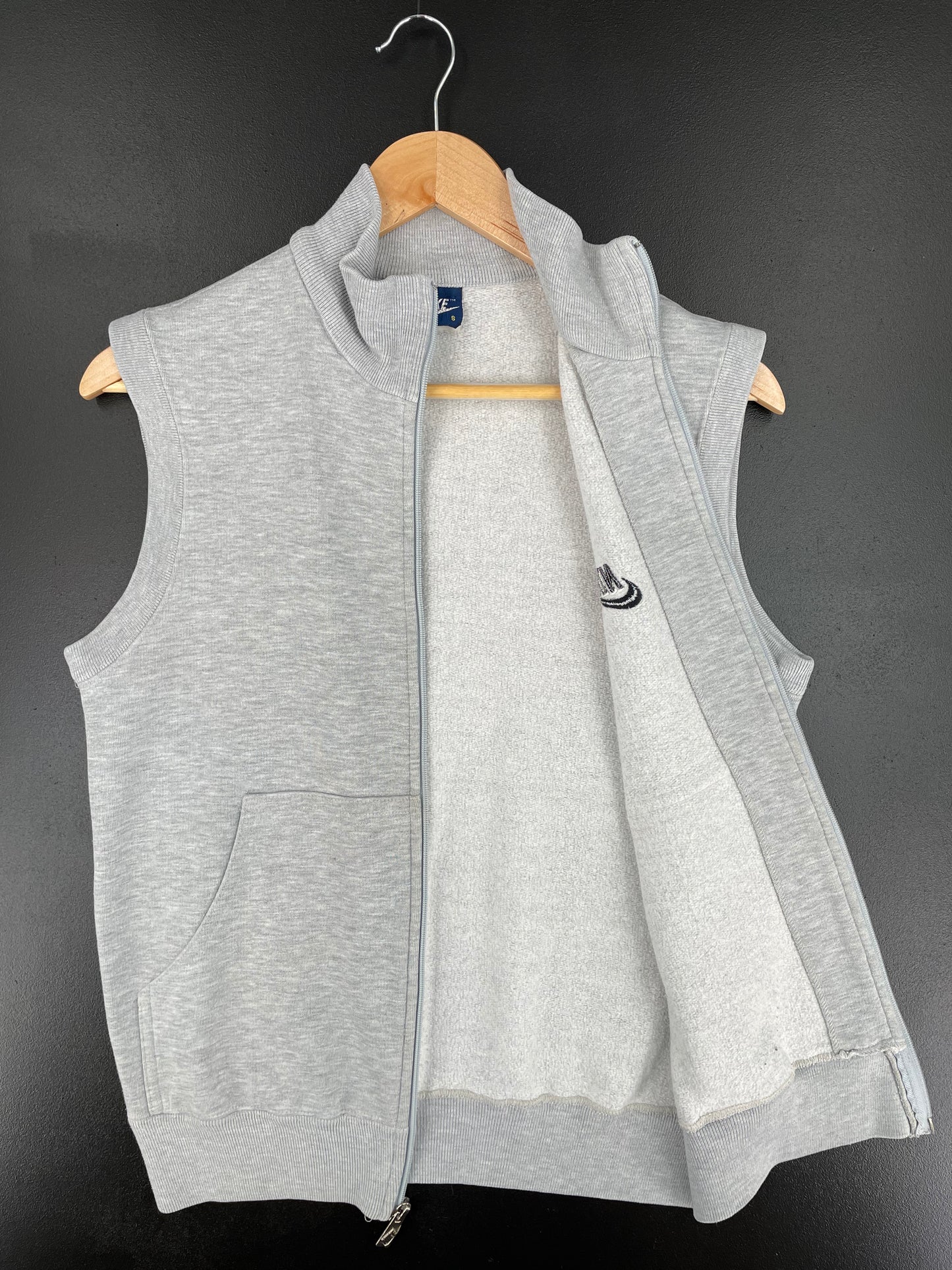 80's NIKE Size S Vintage Zip-up Sweat Vest / A225