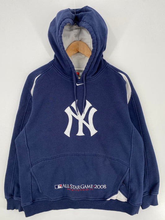 2008 NIKE NEW YORK YANKEES Size M Vintage MLB Hoodie Sweat-Shirts/ A809