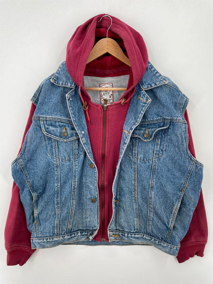 Vintage LOONEY TUNES Size L Denim Jacket / A7319