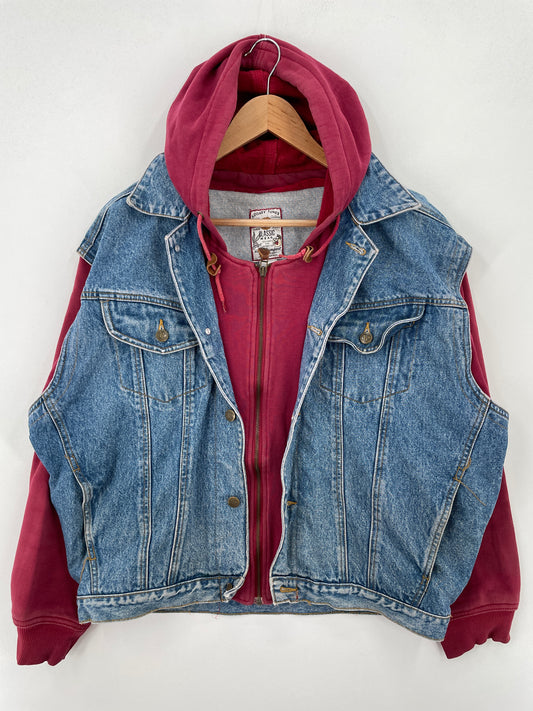 Vintage LOONEY TUNES Size L Denim Jacket / A7319