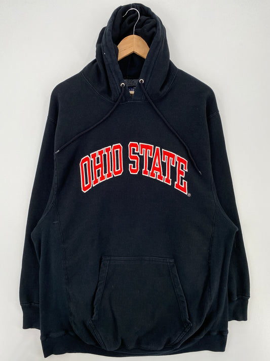 Vintage OHIO STATE Size XL Vintage College Hoodie Sweat-Shirts / A4891