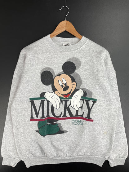90's DISNEY MICKEY Size L Vintage Sweat-shirt / E1076