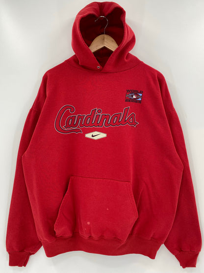 2006 NIKE CARDINALS Size L Vintage MLB Hoodie Sweat-shirt / K6392