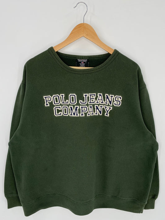 Vintage POLO JEANS RALPH LAUREN Size XL Sweat-shirt / A8798