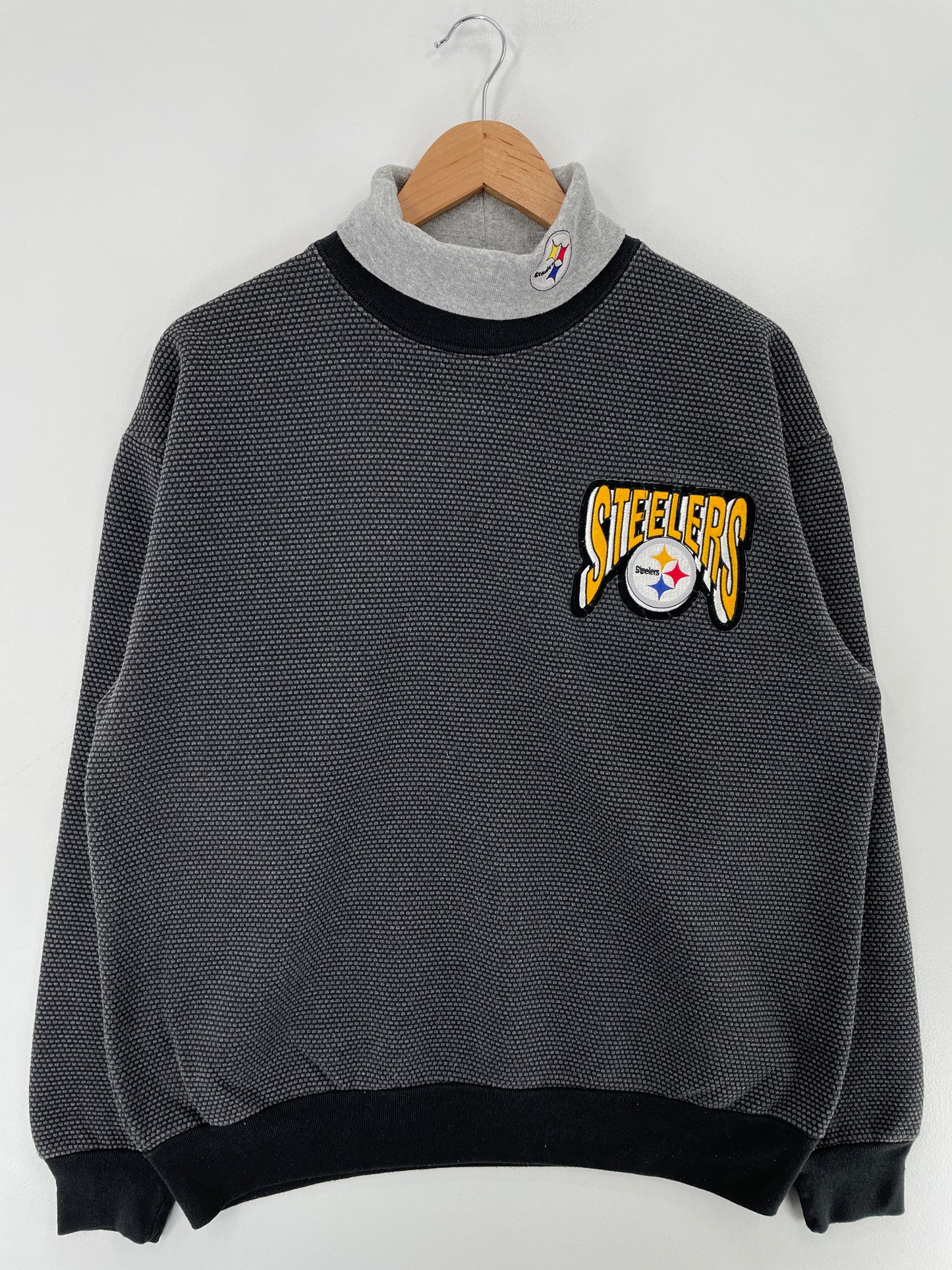 90's PITTSBURGH STEELERS Made in USA Size L Vintage NFL Sweat-Shirt / E5663S