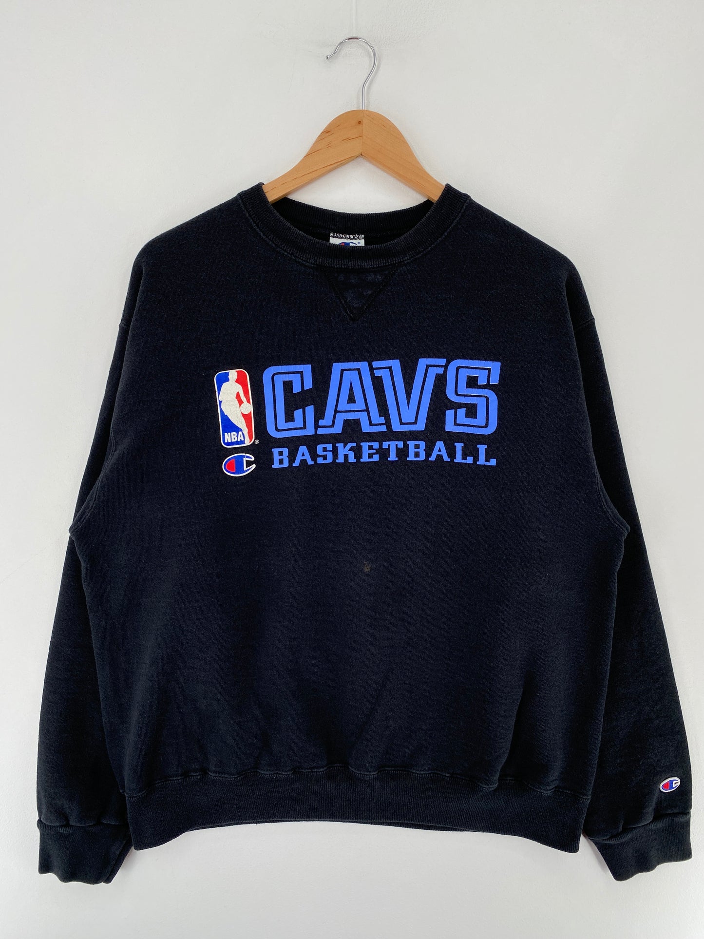 90's CHAMPION x CLEVELAND CAVALIERS Made in USA Size M Vintage NBA Sweat-Shirt / E6296S