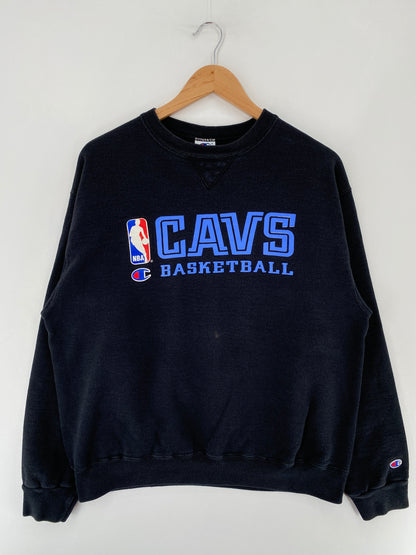 90's CHAMPION x CLEVELAND CAVALIERS Made in USA Size M Vintage NBA Sweat-Shirt / E6296S