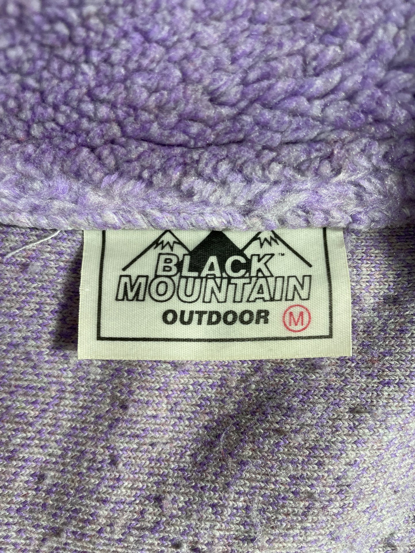 Vintage BLACK MOUNTAIN Size M Zip Up Fleece Jacket / E815