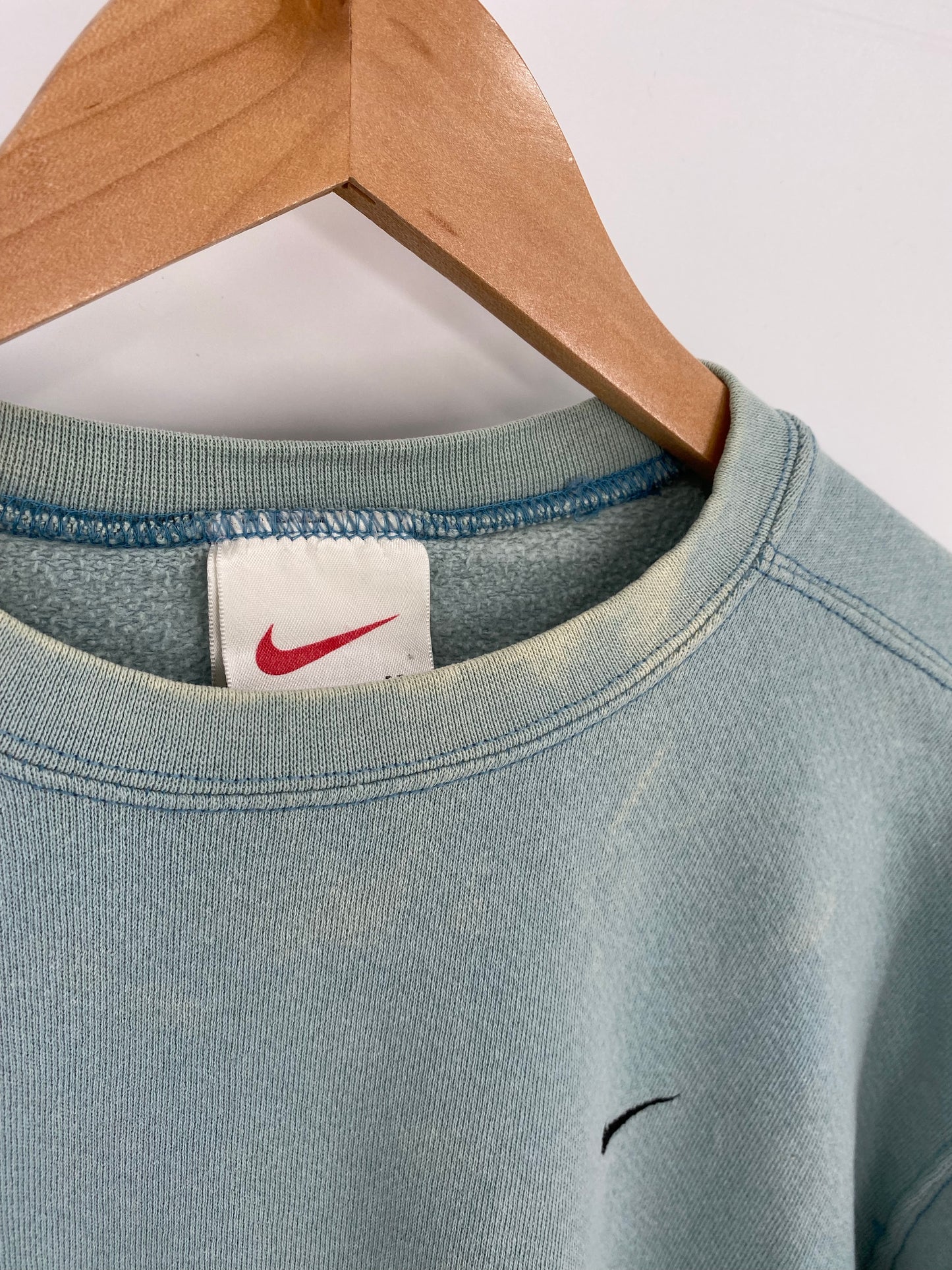90’s NIKE MINI SWOOSH Made in USA Size Ladies M Vintage Sweat-shirt / K6257