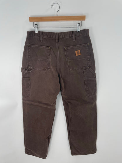 Vintage CARHARTT Size 32x30 Double Knee Duck Pants / K8366