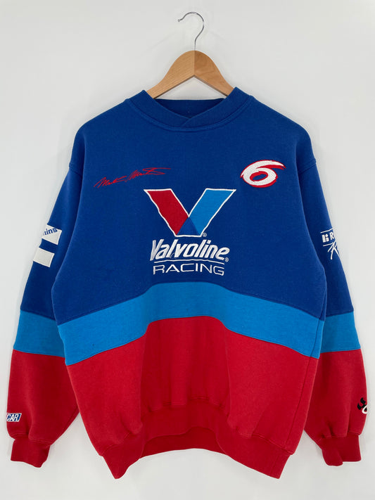 Vintage  NASCAR VOLVOLINE Size M Vintage Racing Sweat-Shirt / k5980