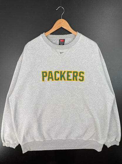 00' NIKE x GREEN BAY PACKERS Size XL Vintage NFL Sweat-shirt / A8416