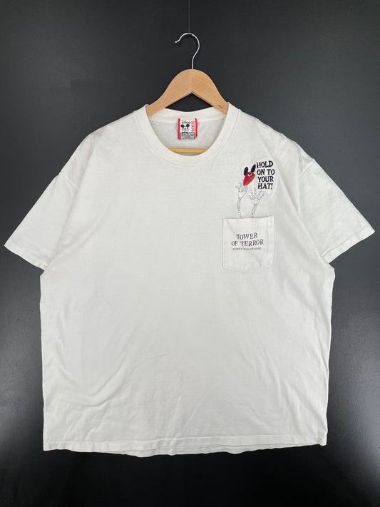 90's DISNEY TOWER OF TERROR Made in USA Size XXL Vintage T-Shirts / A773