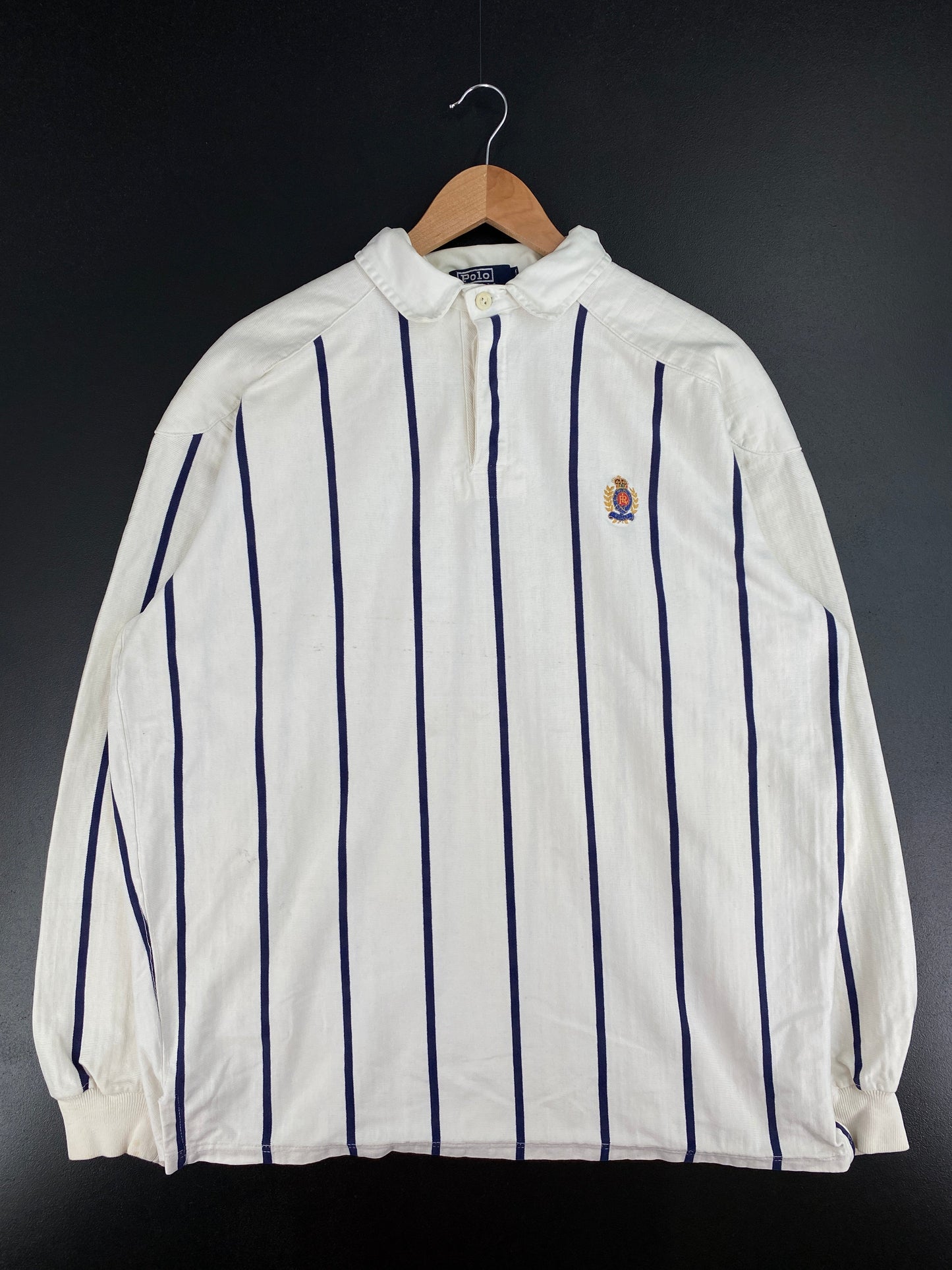 90's POLO RALPH LAUREN Made in USA Size XL Vintage Rugby Shirt / E4099R