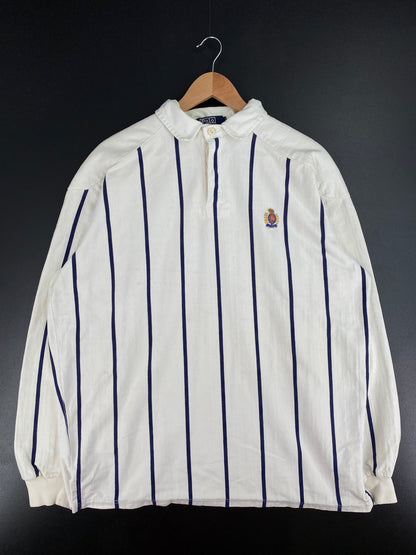 90's POLO RALPH LAUREN Made in USA Size XL Vintage Rugby Shirt / E4099R