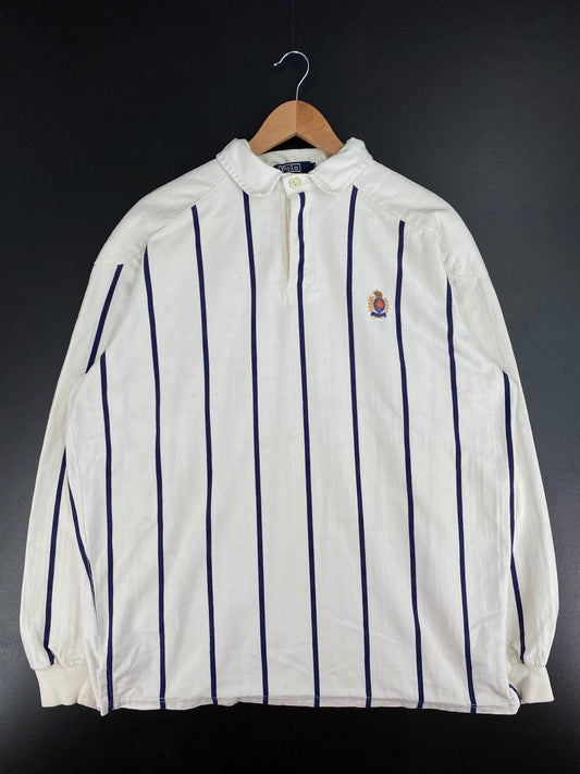 90's POLO RALPH LAUREN Made in USA Size XL Vintage Rugby Shirt / E4099R