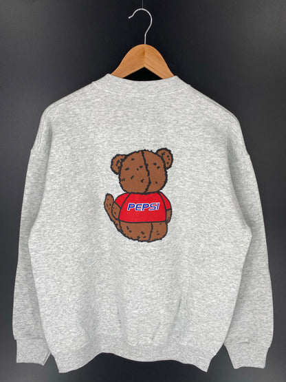 90's PEPSI BEAR Made in USA Size L Vintage Sweat-Shirt / K9139