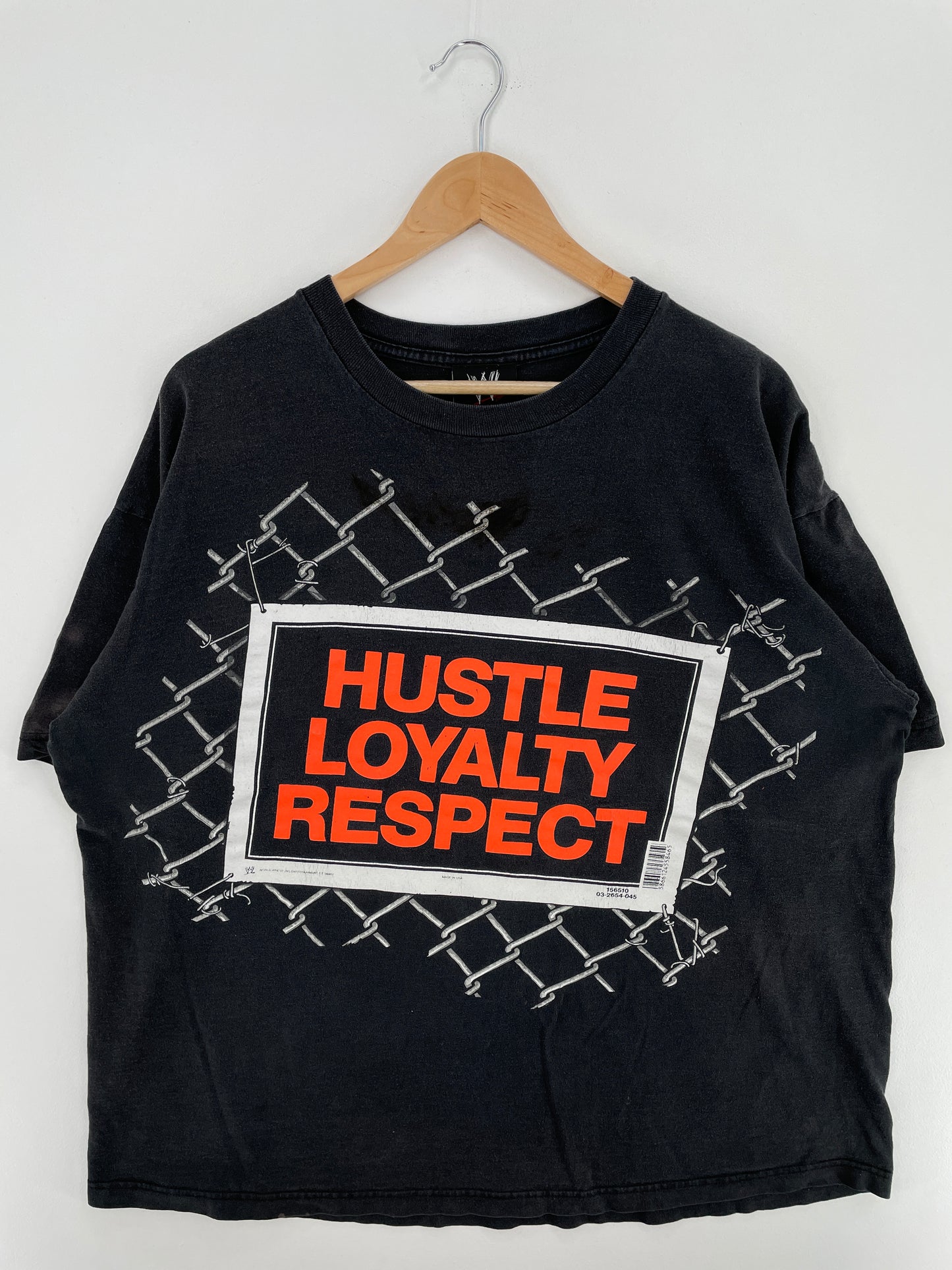 2007 HUSTLE LOYALTY RESPECT Size XXL Vintage T-shirt / A4193