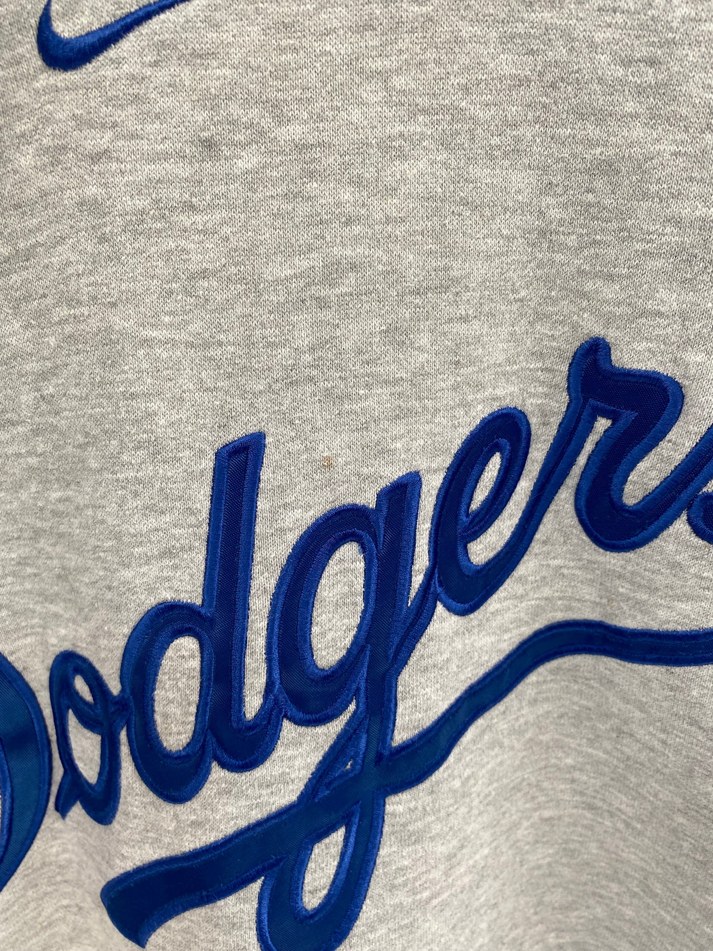 00' NIKE DODGERS Size XL Vintage MLB Hoodie Sweat-shirt / K6389