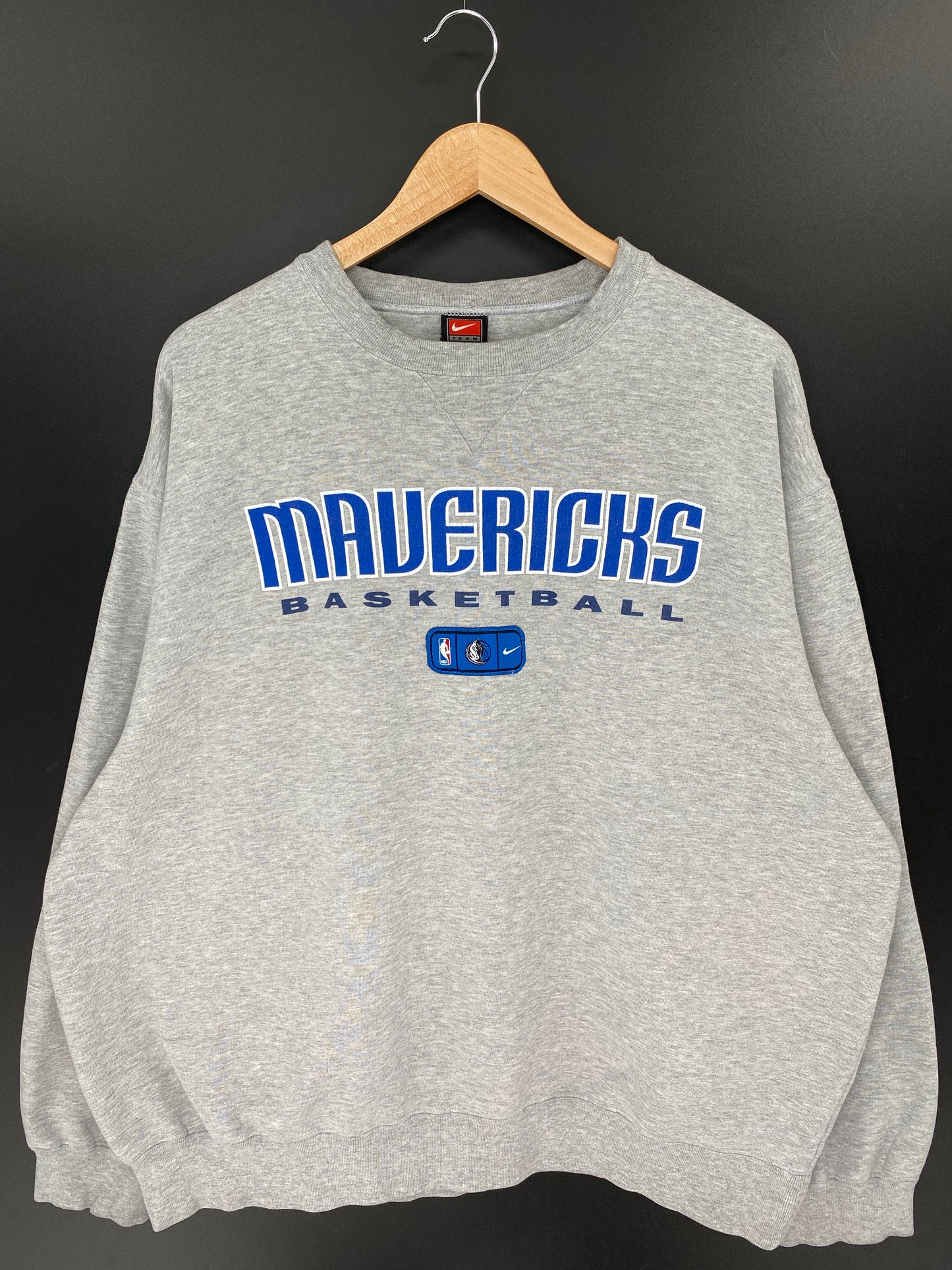 00' NIKE DALLAS MAVERICKS Size XXL Vintage NBA Sweat-shirt / K8825