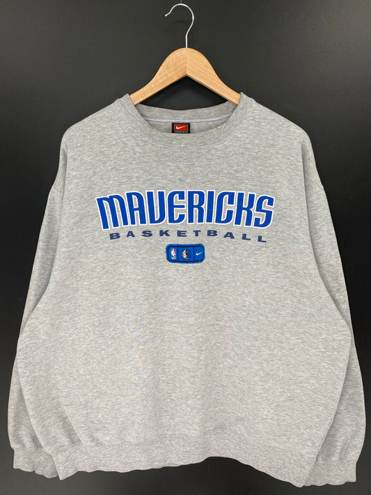 00' NIKE DALLAS MAVERICKS Size XXL Vintage NBA Sweat-shirt / K8825