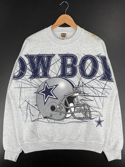 90’s DALLAS COWBOYS Made in USA Size XL Vintage NFL Sweat-Shirt / A6433