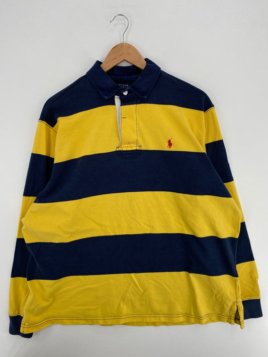 .90’s POLO RALPH LAUREN Size XL Vintage Rugby-Shirt / A6195
