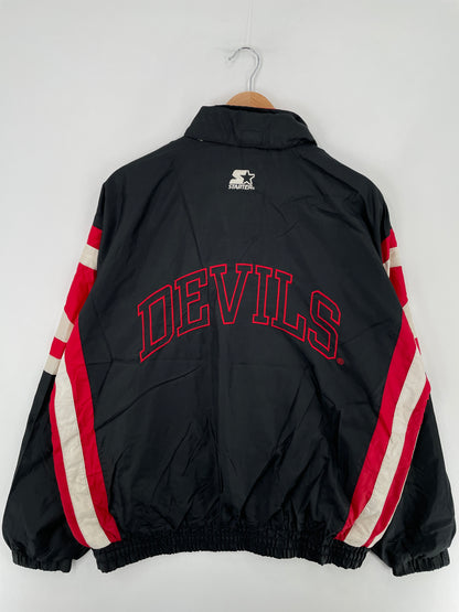 90’s STARTER x NEW JERSEY DEVILS Size L Vintage NHL Nylon Jacket / E3224N