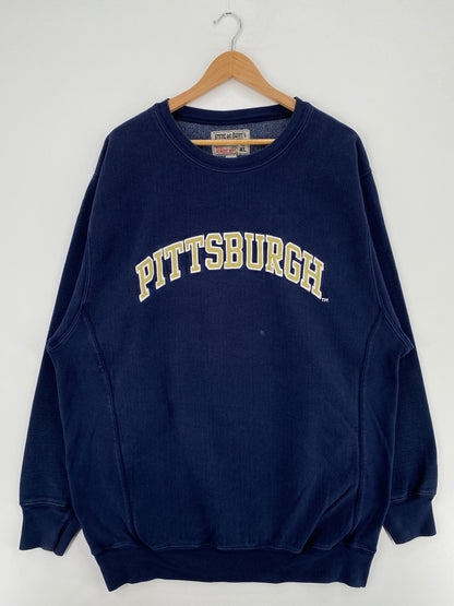 Vintage PITTSBURGH Size XL Vintage College Sweat-Shirt / A5793