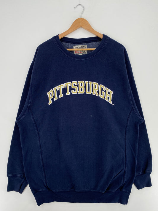 Vintage PITTSBURGH Size XL Vintage College Sweat-Shirt / A5793