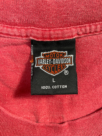 1998 HARLEY DAVIDSON Made in USA Size L Vintage T-shirt / E6535T