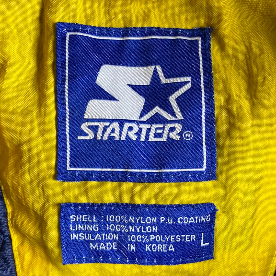 90's STARTER x MICHIGAN Size L Vintage College Nylon Jacket / A8764