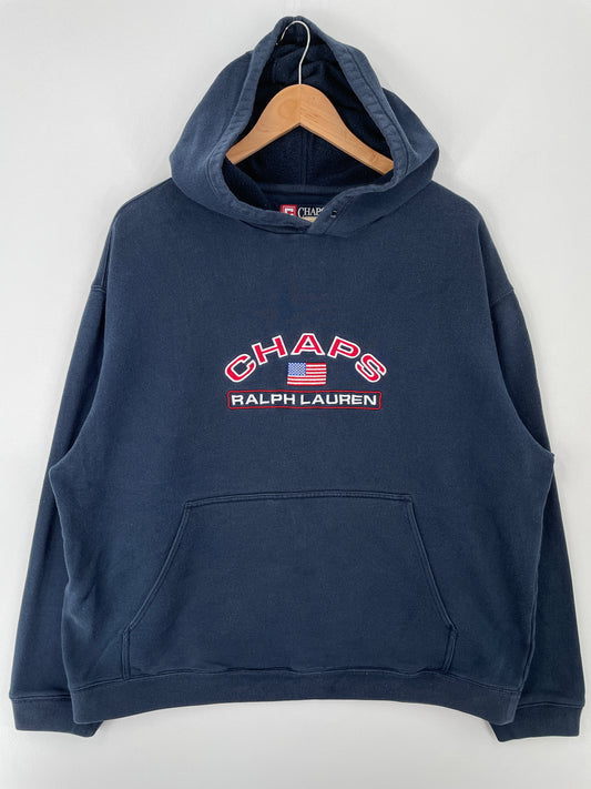 Vintage CHAPS RALPH LAUREN Size XL Vintage Hoodie Sweat-shirt / A9293