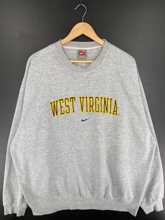 00' NIKE WEST VIRGINIA Size XL Vintage College Sweat-Shirts/ A414