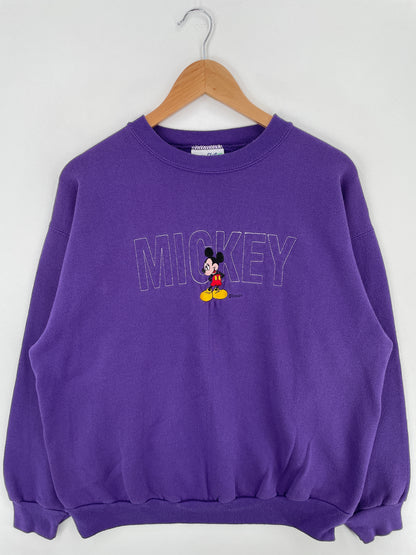 90's DISNEY MICKEY Made in USA Size XL Vintage Sweat-shirt / A3821