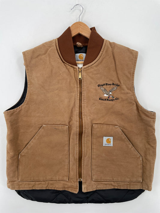 Vintage CARHARTT Size Approx.XL Duck Vest / A8054