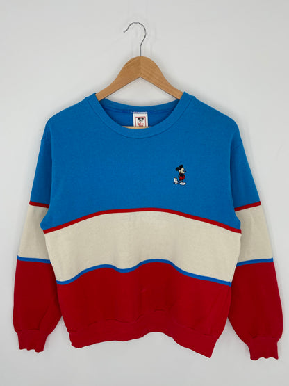 80’s DISNEY MICKEY Made in USA Size L Vintage Sweat-shirt / K8535