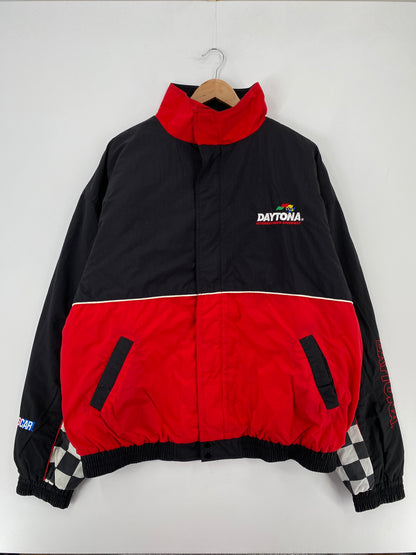 .Vintage DAYTONA Size XXL Padded Racing Nylon Jacket / E1914N