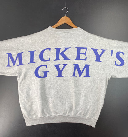 90's DISNEY MICKEY'S GYM Approx. Size L Vintage Sweat-shirt / A7228