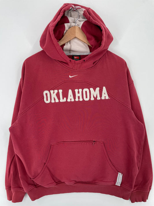 00' NIKE OKLAHOMA Size M College Hoodie Sweat-Shirt / A2174